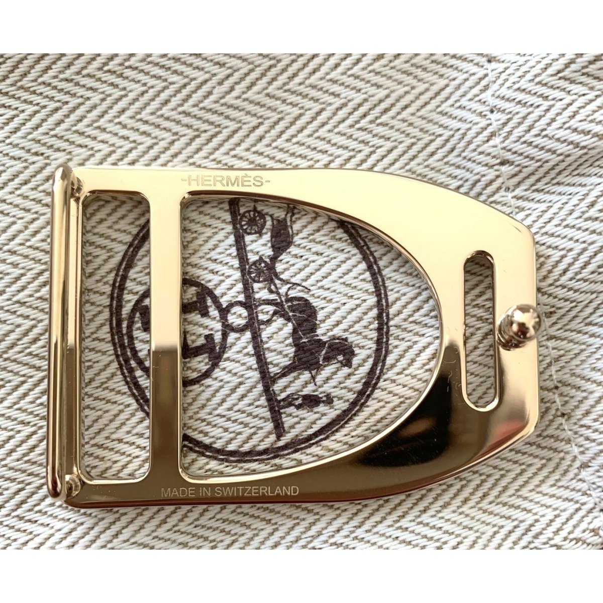 Hermes Permabrass ETRIER Buckle H 32 mm, New in Pochette! - poupishop