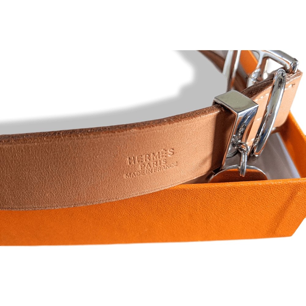 Hermes Pets 2000 Natural Leather ETRIVIERE Big Dog Collar XL, BNIB! - poupishop