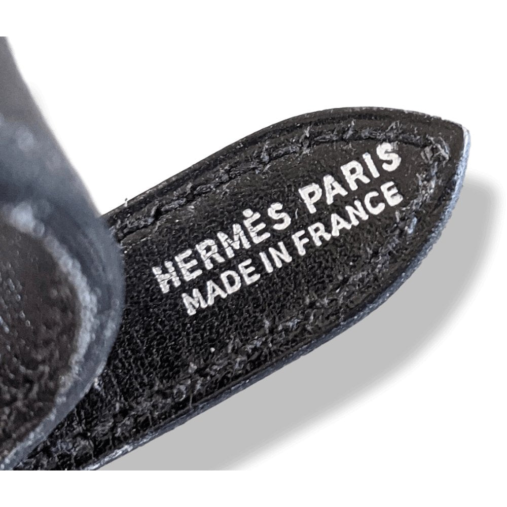 Hermes Pets 2000s Black Leather Greyhounds DOG COLLAR Collar, Sz S, NIB! - poupishop