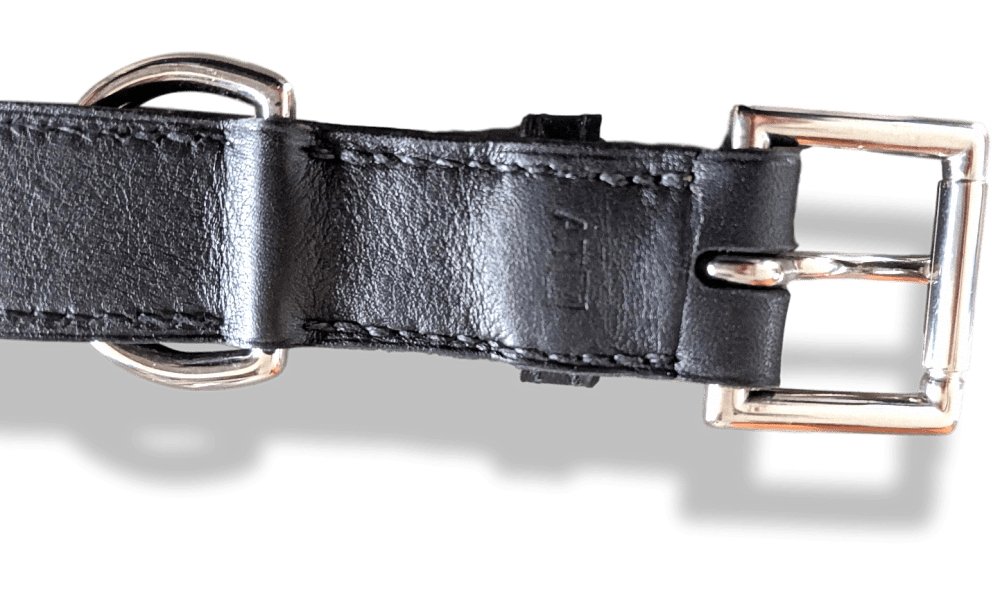 Hermes Pets 2009 Black Leather COLLIER DE CHIEN Big DOG COLLAR XL Rare, BNIB! - poupishop