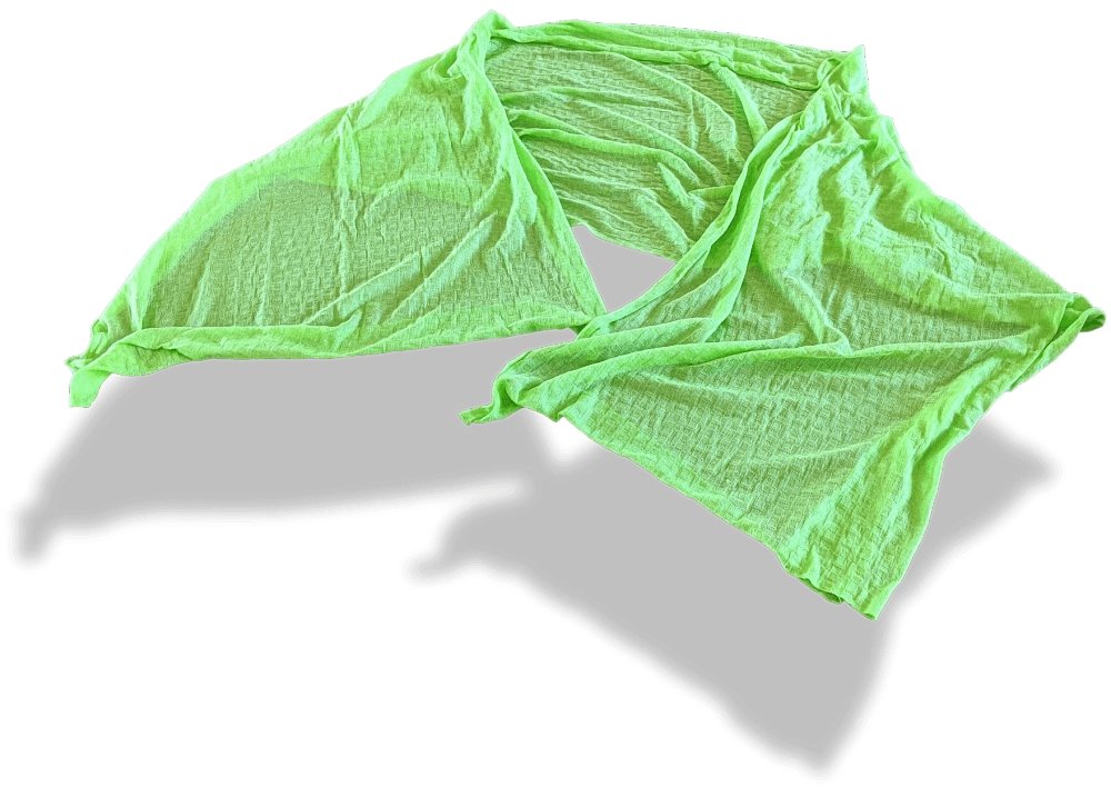 Hermes Pistachio Green Large Long Etole 100% Maille of Cotton 80 x 240cm, BNEW! - poupishop