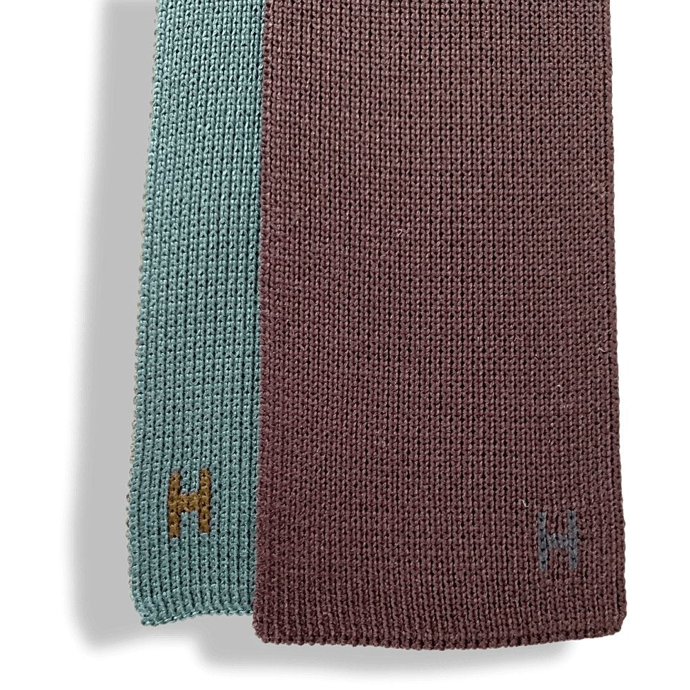 Hermes Plum Navy Bronze Prusse MAILLE DE SOIE 4 TEMPS 100% Mesh Silk Tie 7cm, NWT in Pochette! - poupishop