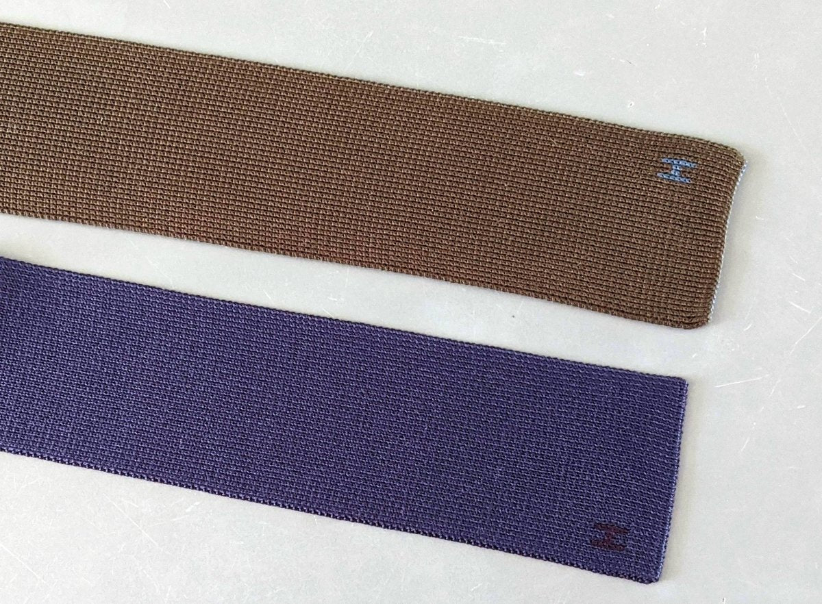 Hermes Plum Navy Bronze Prusse MAILLE DE SOIE 4 TEMPS 100% Mesh Silk Tie 7cm, NWT in Pochette! - poupishop