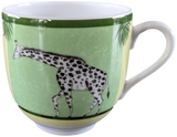 Produits Hermes Green Porcelain of Limoges "Africa" Coffee Cup 10 cl / 3.5 fl. oz