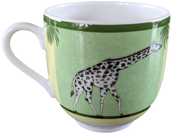 Produits Hermes Green Porcelain of Limoges "Africa" Coffee Cup 10 cl / 3.5 fl. oz