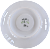 Hermes Green Porcelain of Limoges "Africa" Coffee Saucer 10 cl / 3.5 fl. oz