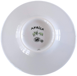 Hermes Green Porcelain of Limoges "Africa" Small Moka Saucer 6 cl / 2.1 fl. oz