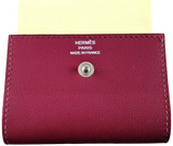 Hermes Rouge Veau/Palladium Etui " Post It Note Case"