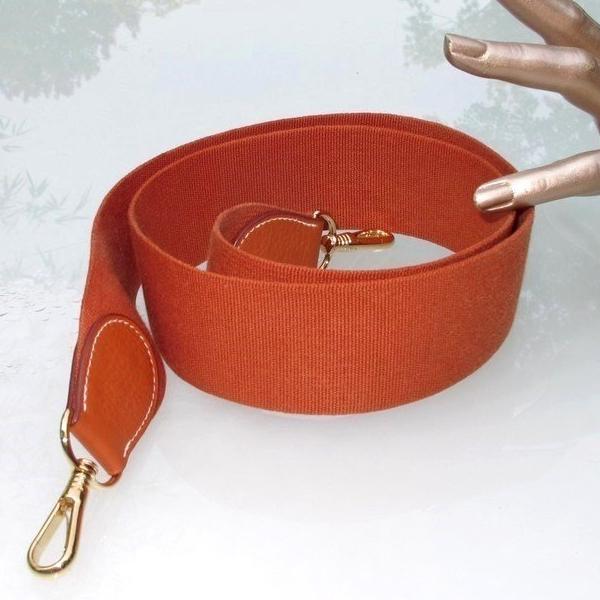 Hermes Potiron Canvas Shoulder Strap for Kelly Bag - poupishop