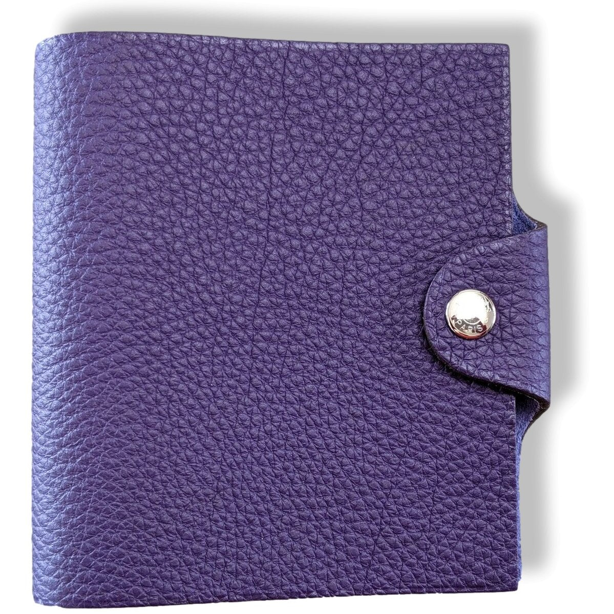 Hermes Purple Togo Calfskin CAHIER ULYSSE PM + Refill Plain NoteBook, NIB! - poupishop