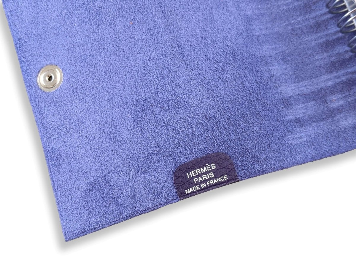 Hermes Purple Togo Calfskin CAHIER ULYSSE PM + Refill Plain NoteBook, NIB! - poupishop