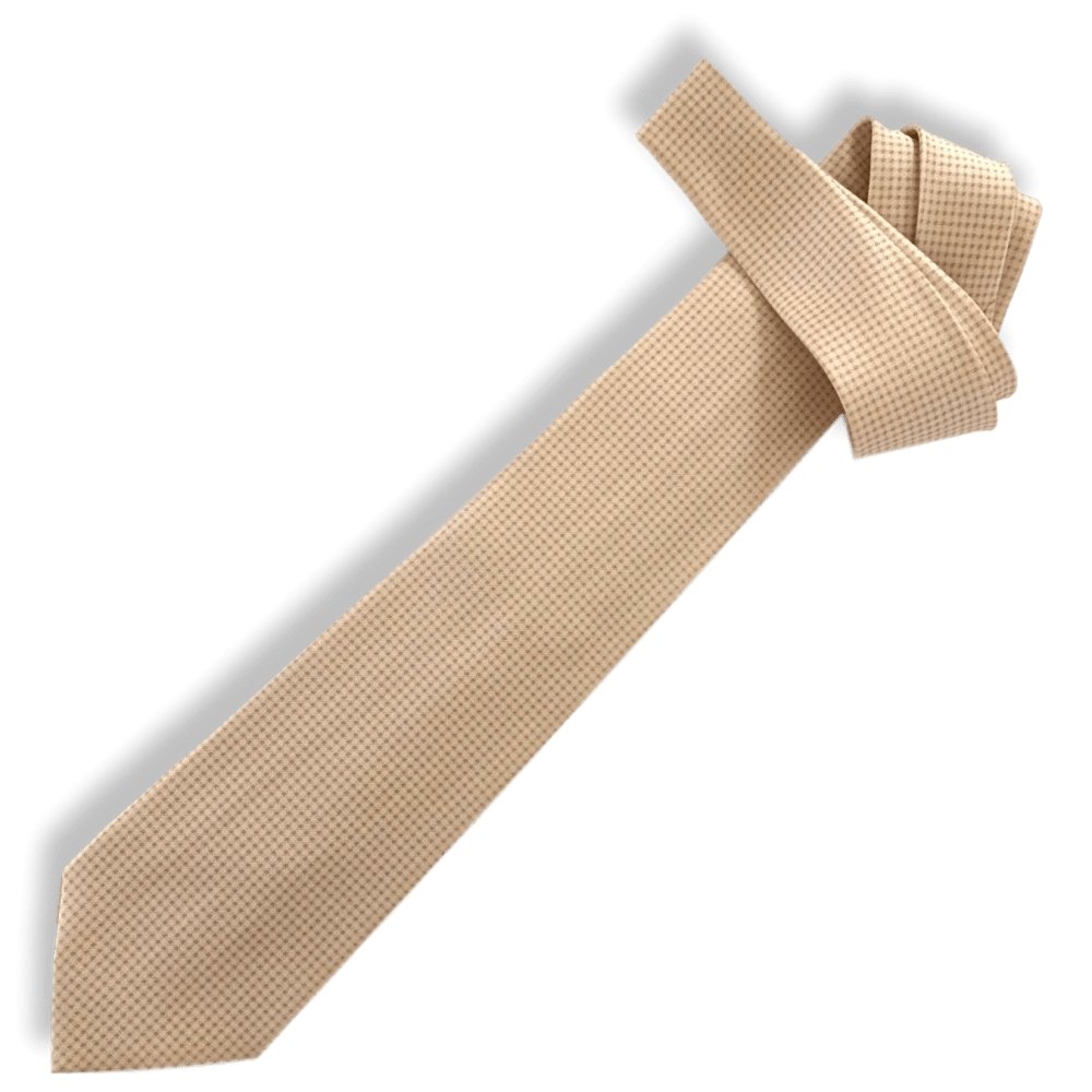 Hermes Rose pale Ecru PIED DE POULE 100% Twill Silk Tie 9CM, NWT in Pochette! - poupishop
