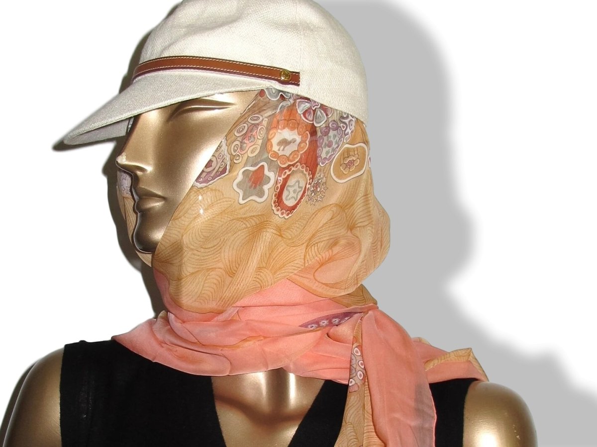 Hermes Rose/Sable/Roue SULFURES Saint Louis Mousseline 140, New! - poupishop