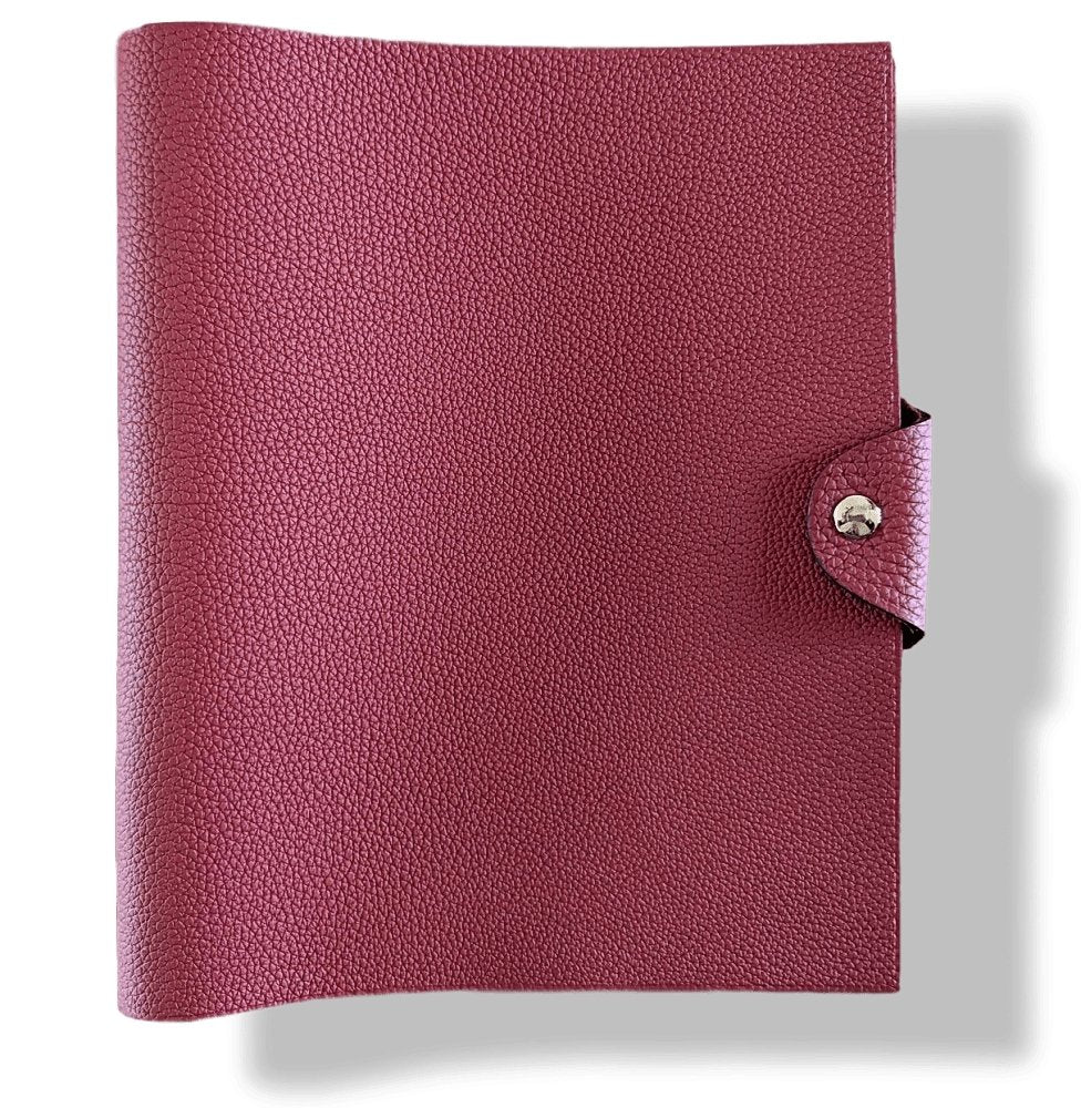 Hermes Rouge Grenat Togo Calfskin ULYSSE MM NoteBook Cover BNWTIB!