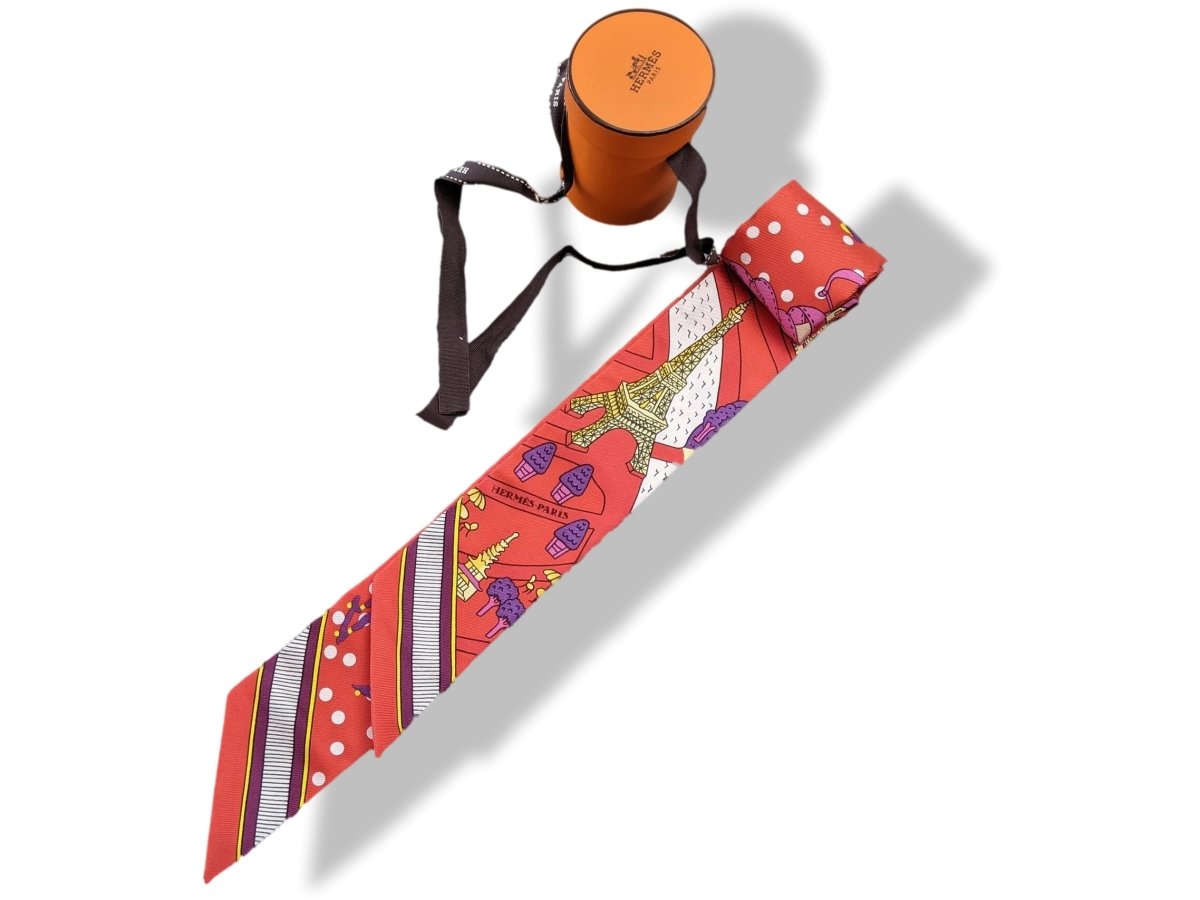 Hermes Rouge/Violet/Creme LES NOUVEAUX AMOUREUX DE PARIS by Pierre Marie  Twilly BNWTIB!