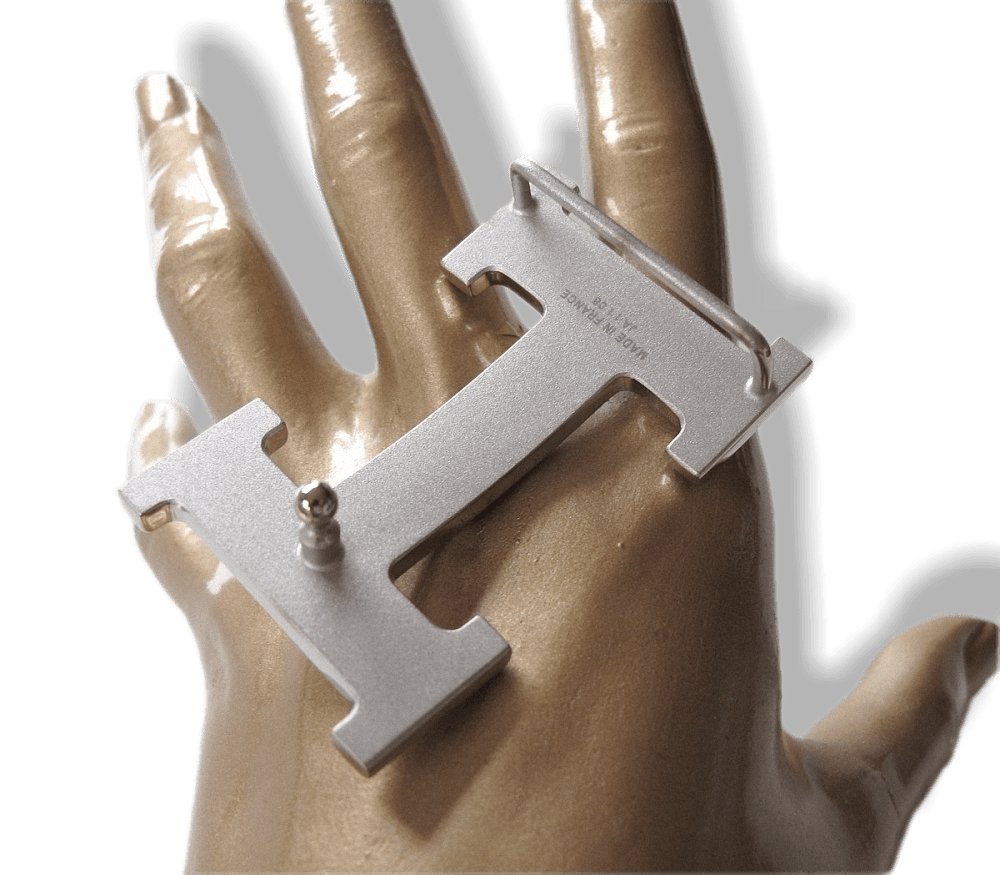 Hermes Shiny Silver Buckle H 32mm, New! - poupishop