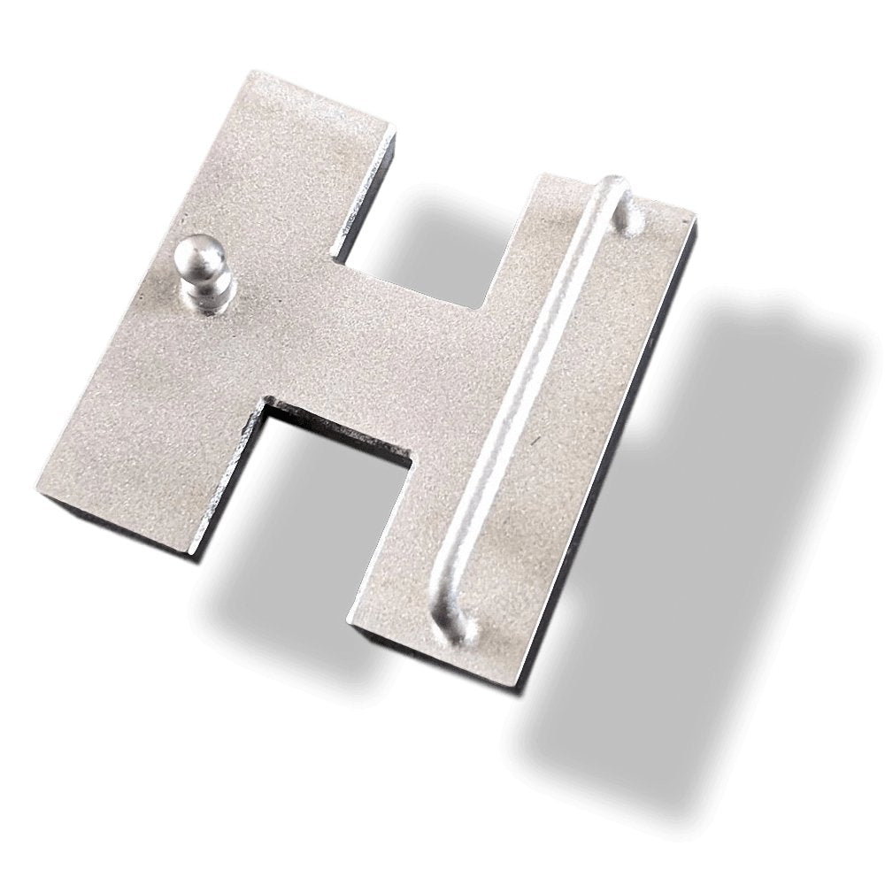 Hermes Shiny Silver H STRIEE Belt Buckle 32 mm, New in Orange Pochette! - poupishop