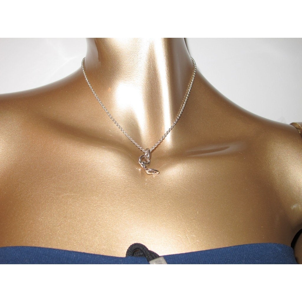 Hermes Shiny Sterling Silver 925 Mors Charm Necklace, NIB! - poupishop