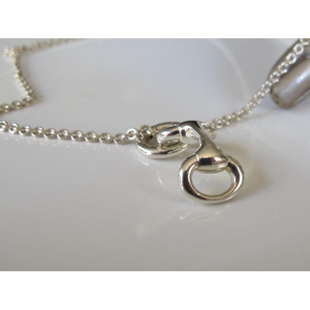 Hermes Shiny Sterling Silver 925 Mors Charm Necklace, NIB! - poupishop