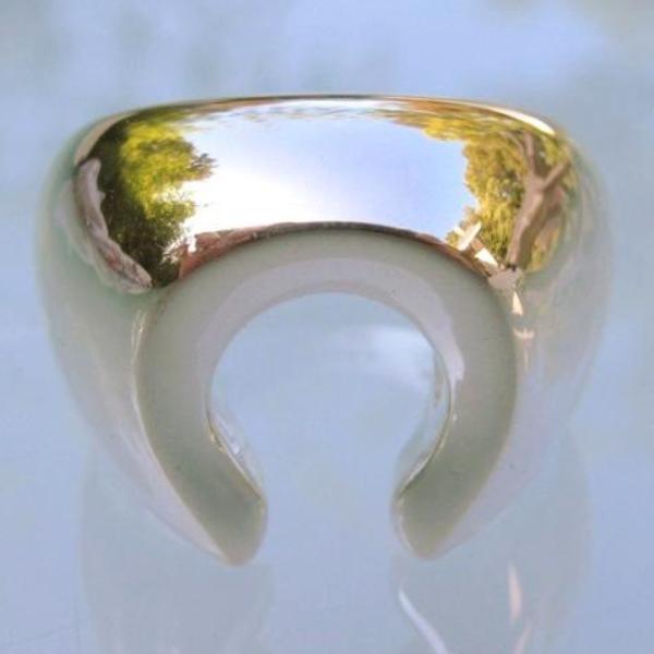 Hermes Shiny Sterling Silver 925 Rodeo Ring TGM, BNIB! - poupishop