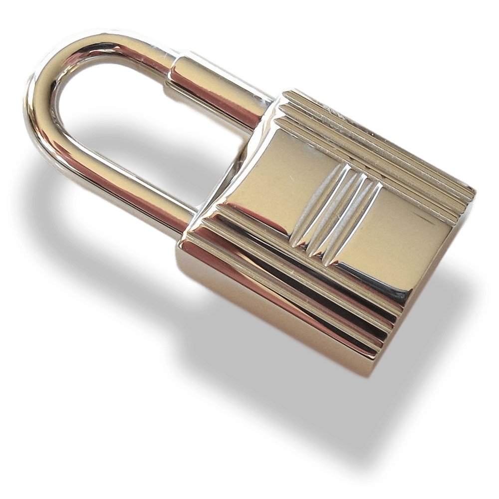 Hermes Silver and Palladium Kelly Mini Cadenas Key Ring, Bag Charm, New! - poupishop