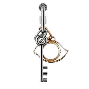 Hermes Single CURIOSITE Charms Pierced Earring , NIB! - poupishop