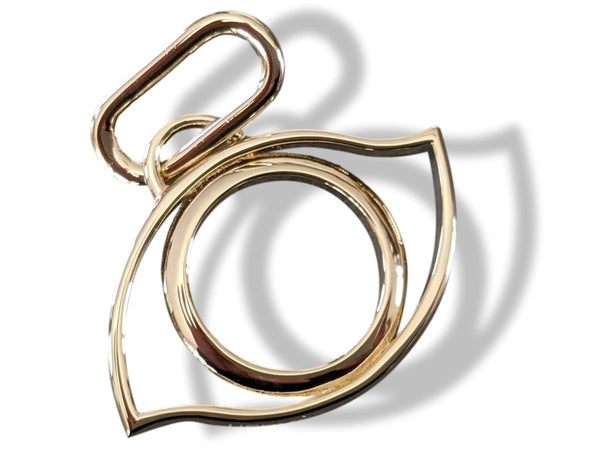 Hermes Single Permabrass OEIL CURIOSITE Eye Amulette Charm, New! - poupishop