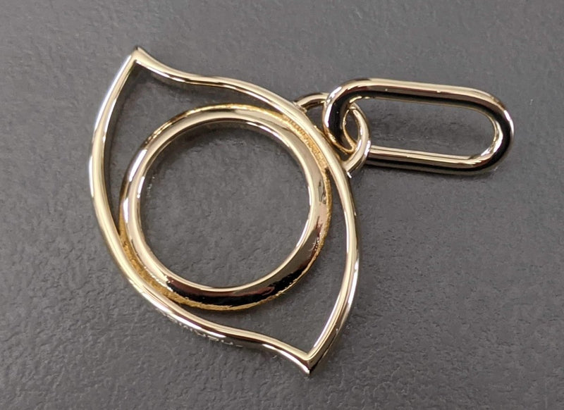 Hermes Single Permabrass OEIL CURIOSITE Eye Amulette Charm, New! - poupishop