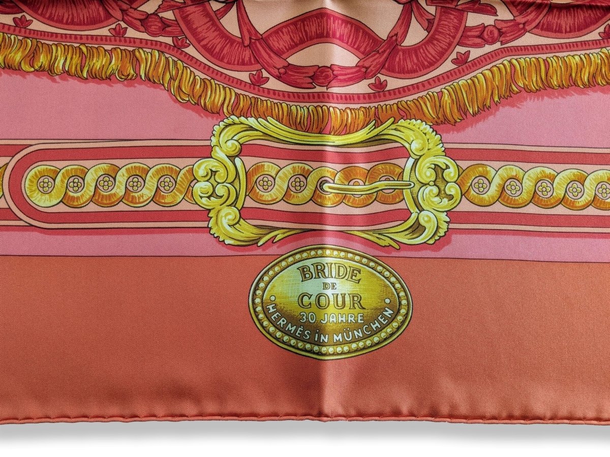Hermes Special Issue BRIDE DE COUR 30 YEARS IN MUNICH Twill 90cm, Rare in Box! - poupishop