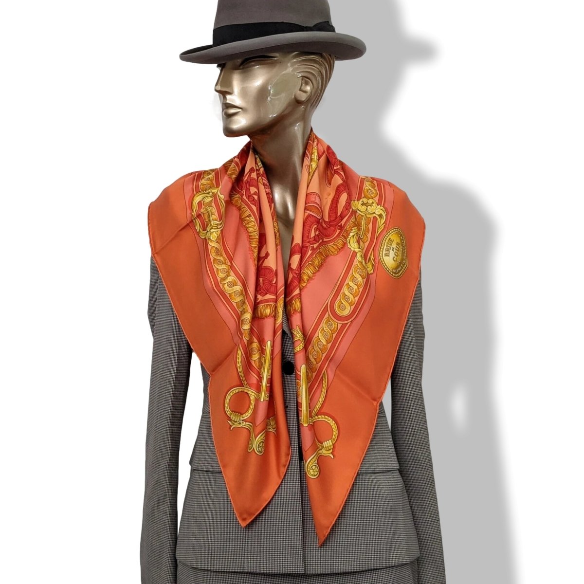 Hermes Special Issue BRIDE DE COUR 30 YEARS IN MUNICH Twill 90cm, Rare in Box! - poupishop