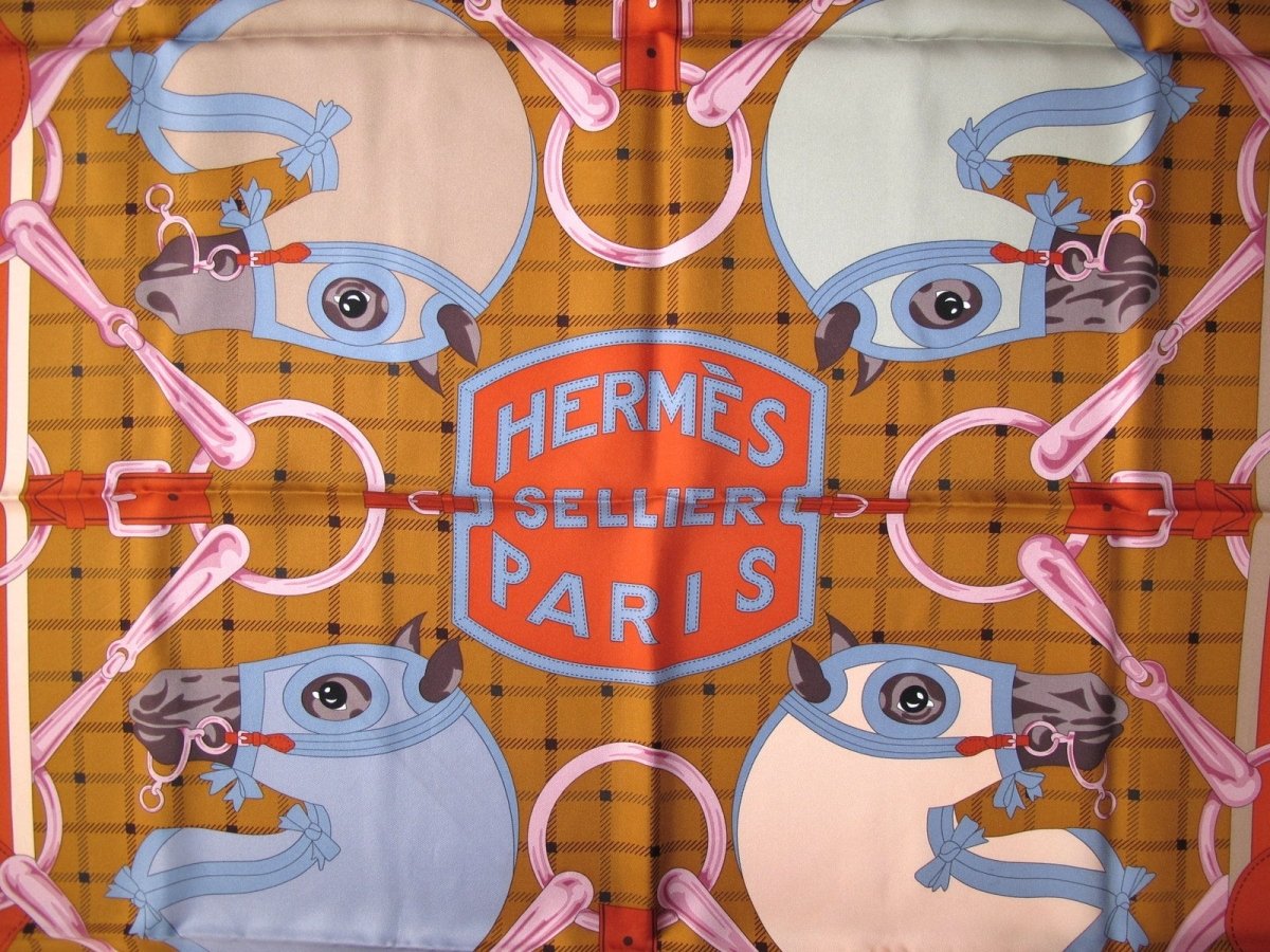 Hermes Special Issue Saut au Grand Palais 2015 TATERSALE Twill 90cm, Limited in Box! - poupishop