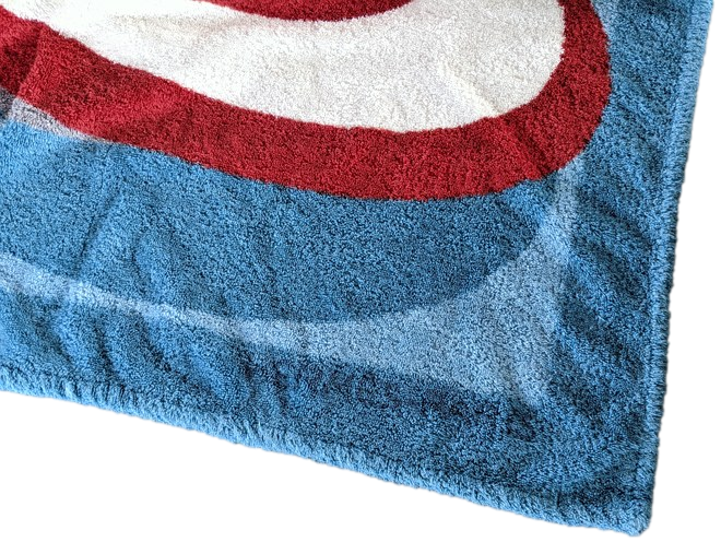 Hermes "Toupies" Spinning Tops Tapis de Plage Terry Beach Towel 90 x 150 cm