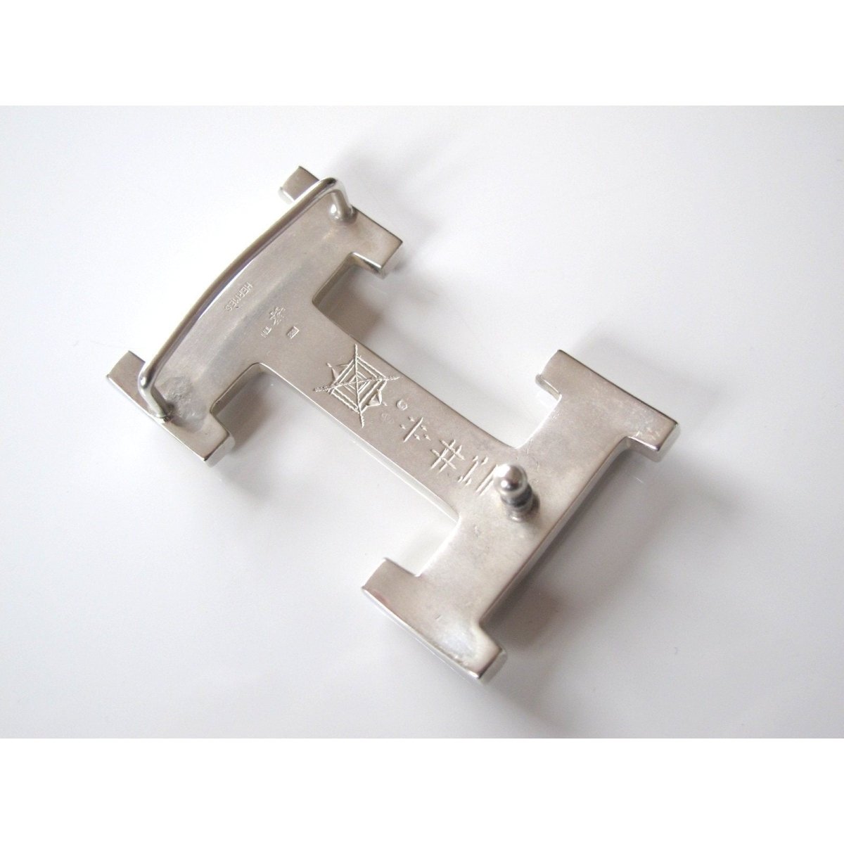 Hermes Sterling Silver AG 925 Touareg Belt Buckle H 32mm - poupishop