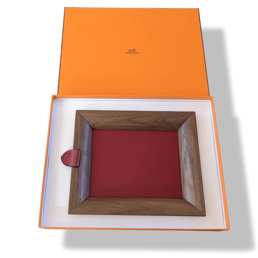 Hermes Taurillon H Leather and Pallissandre JEPARA CHANGE TRAY MM, BNIB! - poupishop