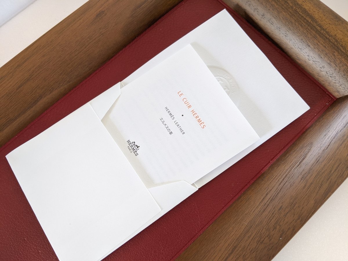 Hermes Taurillon H Leather/Pallissandre JEPARA LONG CHANGE TRAY, BNIB! - poupishop