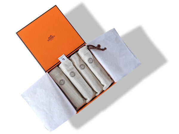Hermes The Exclusives ORANGE BOX & NOTICE for 4 Travel Spray Hermessence Eau de Toilette 15 ml - poupishop