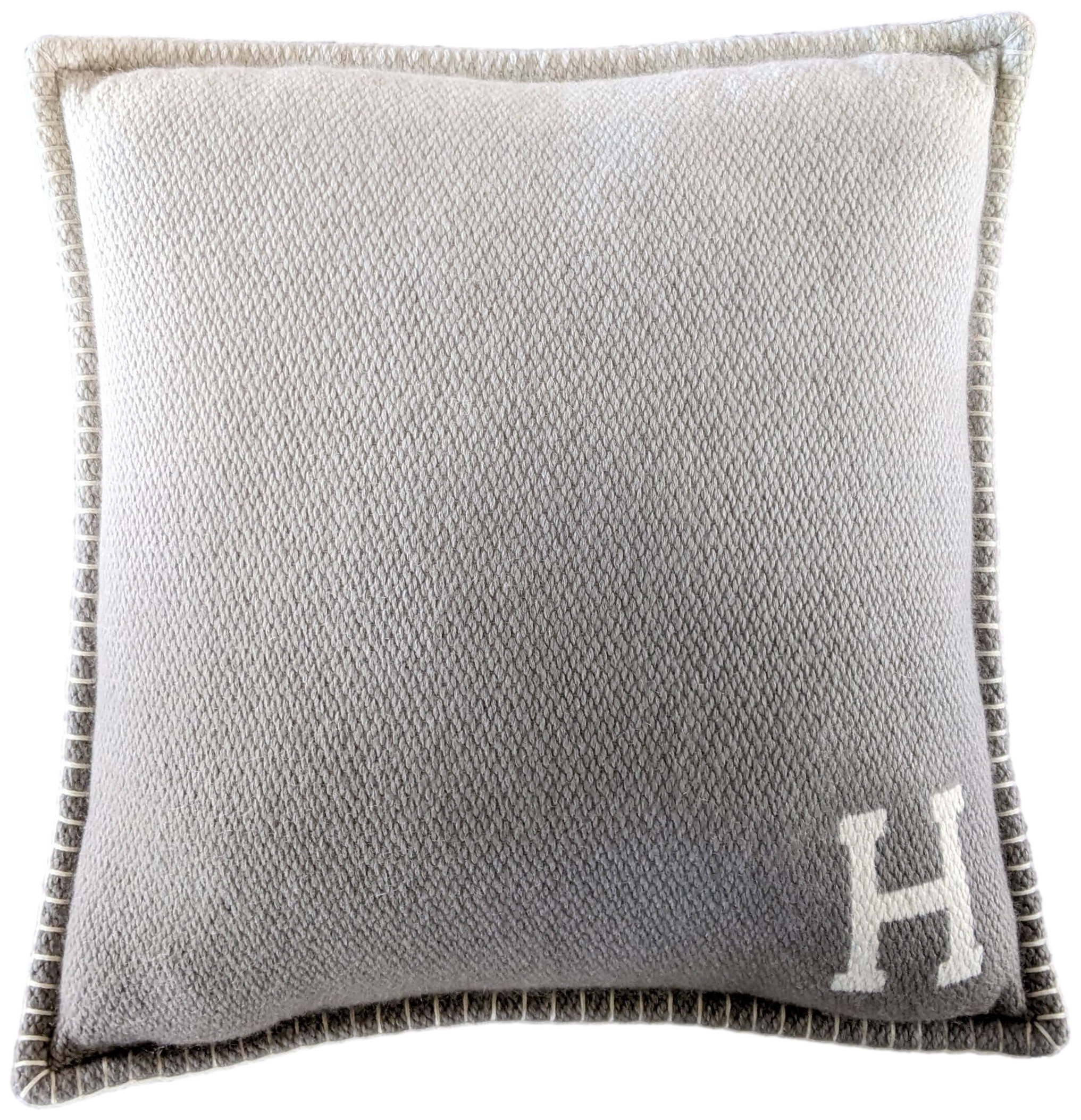 Hermes Natural/Gris/Ombre Tibetan Yack'n'Dye Pillow 43 x 43 cm