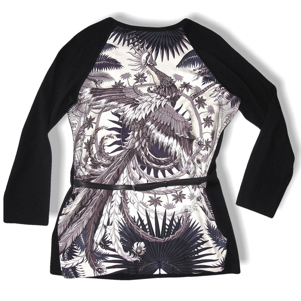 Hermes Twilllaine Mythiques Phoenix Tunic Mini Dress & Veau Barenia Belt, Sz40 - poupishop