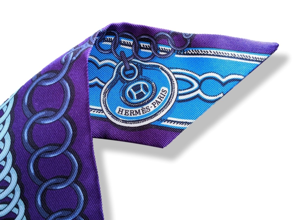 Hermes Ultra Purple Cobalt MAILLONS by Caty Latham Twilly, NWTIB! - poupishop