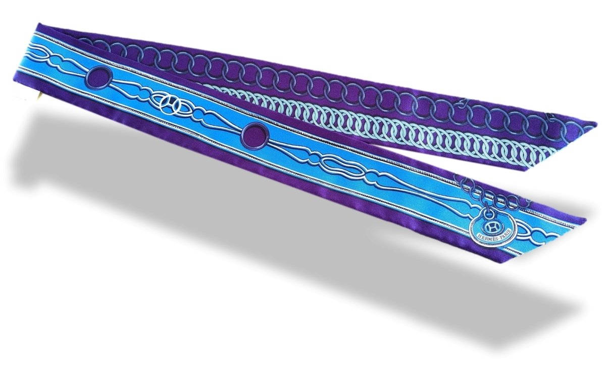 Hermes Ultra Purple Cobalt MAILLONS by Caty Latham Twilly, NWTIB! - poupishop