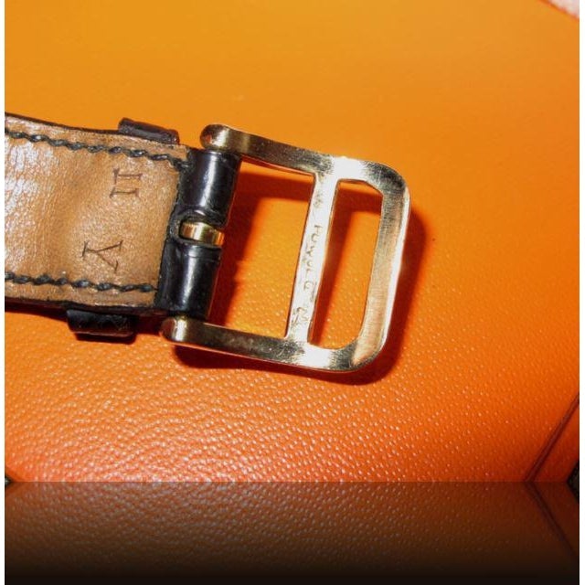 Hermes Unisex Black Crocodile Wrist Watch Arceau 33, Box! - poupishop