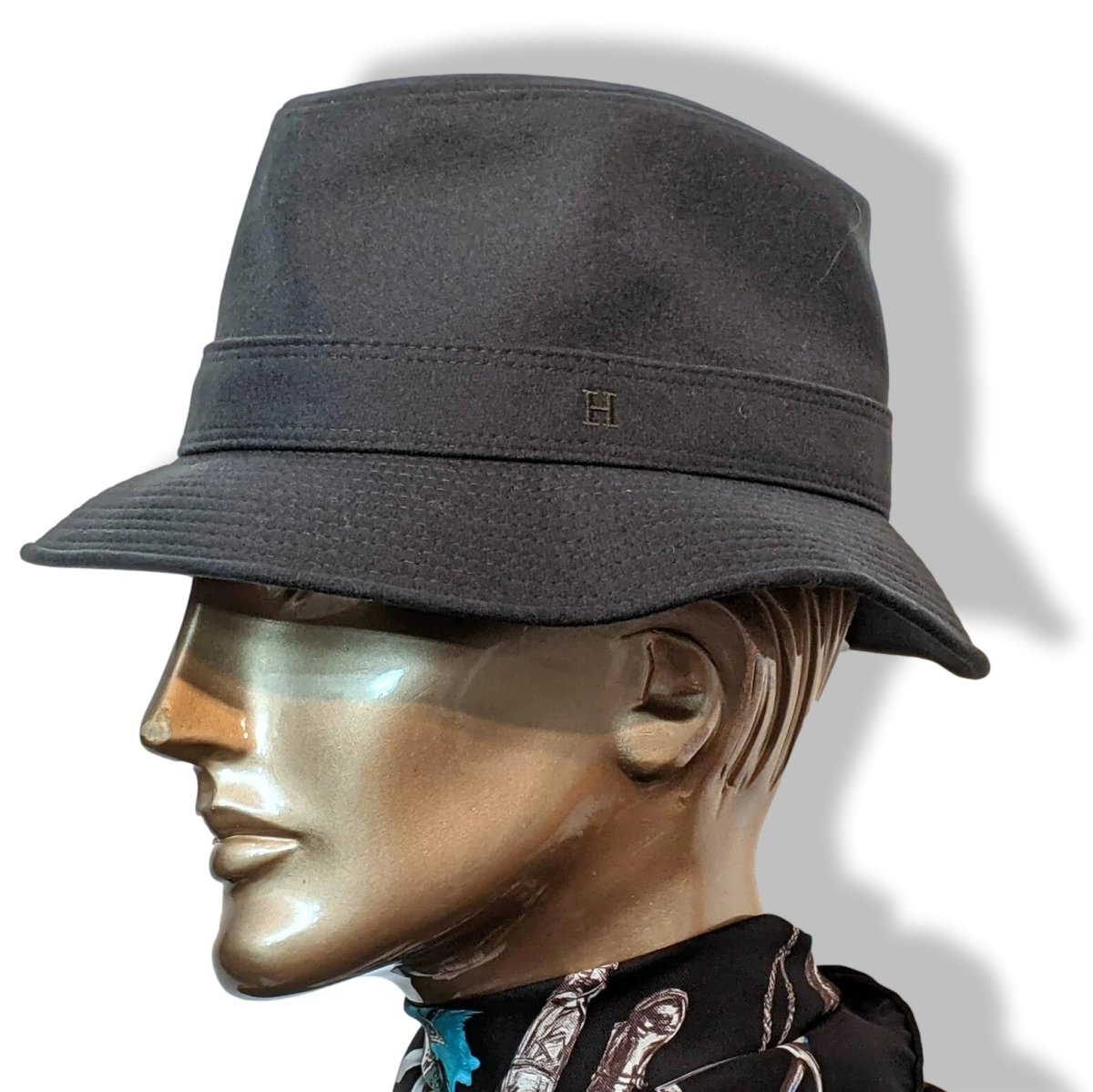 Hermes Vert de Gris 100% Cashmere LEON Men's Hat BNWT!