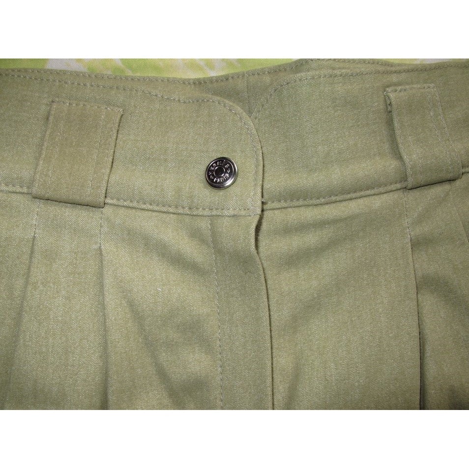 Hermes Vintage Anis Ladies Horse Riding Breeches Jodhpurs Sz40 - poupishop