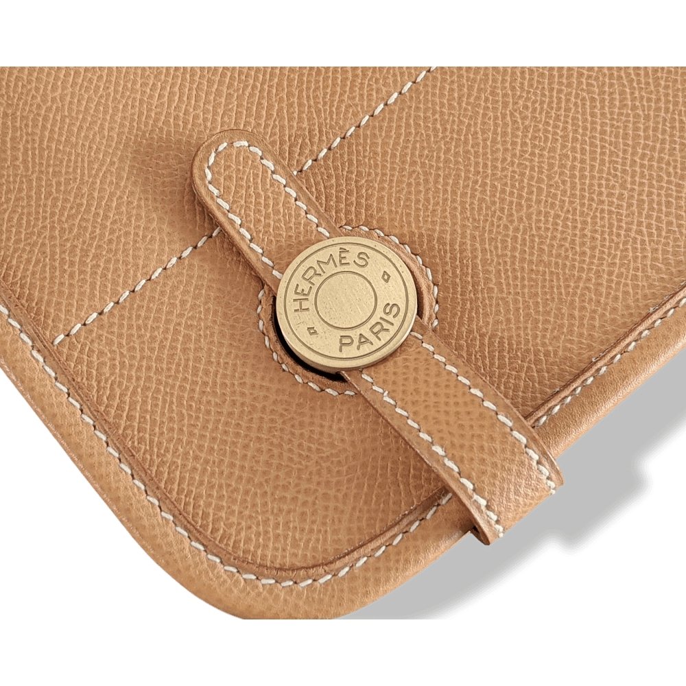 Hermes Vintage Beige Epsom PORTE-DOCUMENTS SELLIER Briefcase Notebook GM Pochette, BNIB! - poupishop