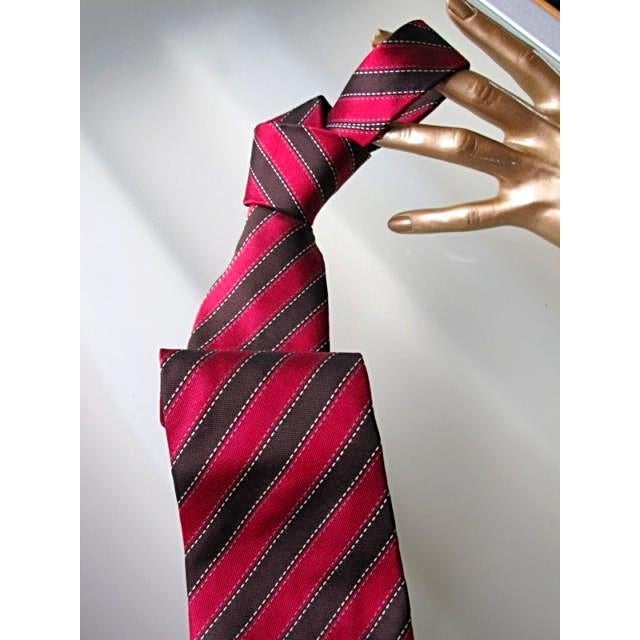 Hermes Vintage Bolduc Silk Tie, Nr 7587 751 - poupishop