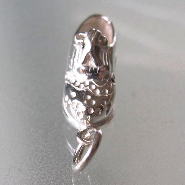 Hermes Vintage Sterling Silver 925 Golf Shoe Mini Charm, Box! - poupishop