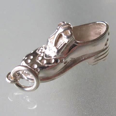 Hermes Vintage Sterling Silver 925 Golf Shoe Mini Charm, Box! - poupishop
