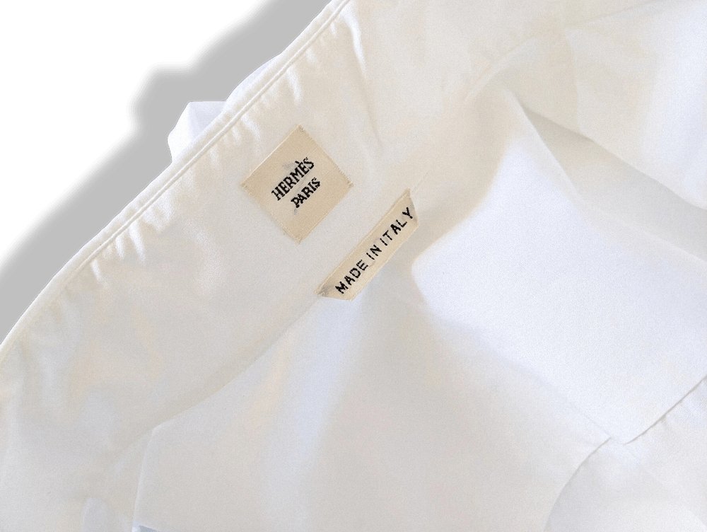 Hermes White Cotton Woman Shirt Sz40, BNEW! - poupishop