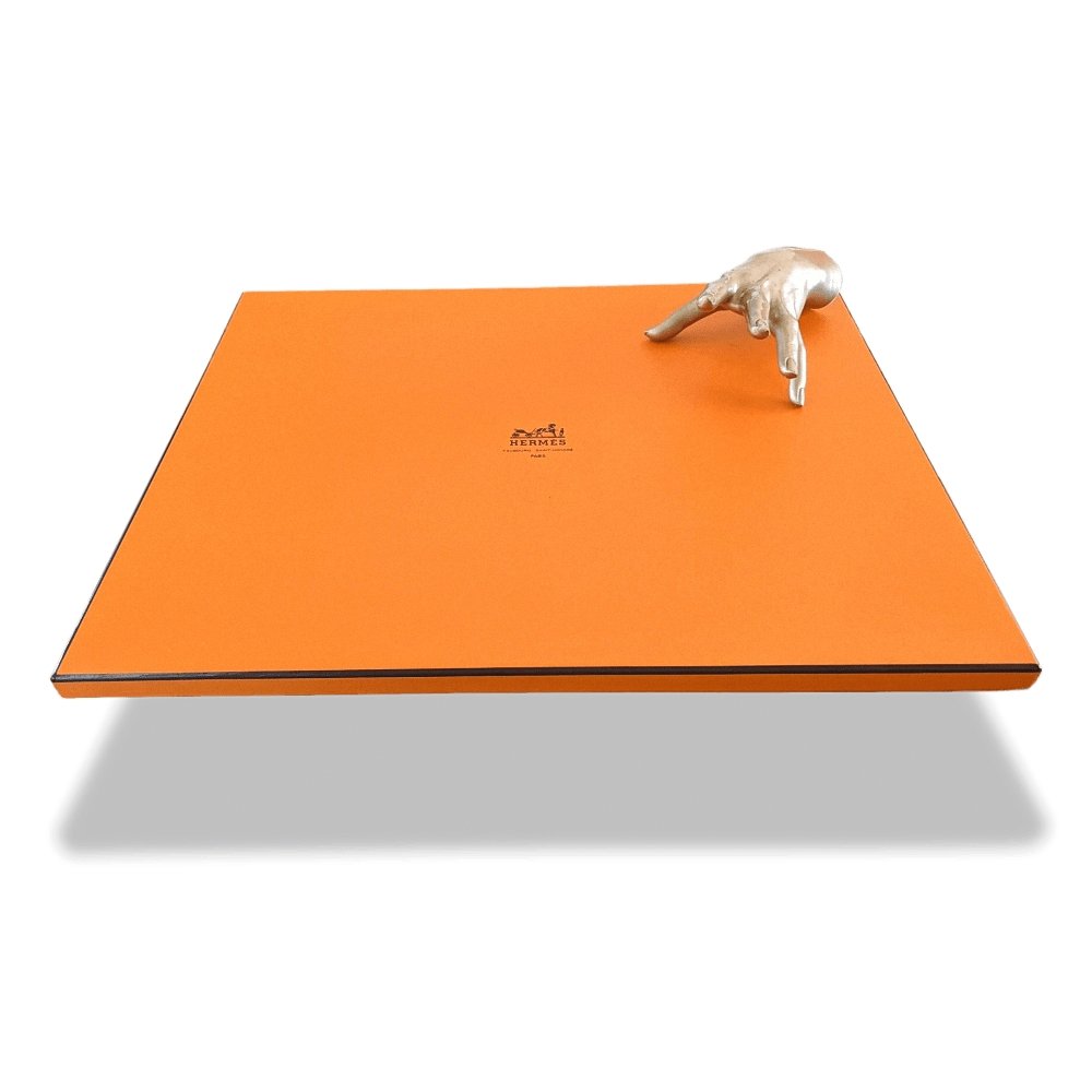 Hermes White Embroidered H Linen Placemat SET DE TABLE 2 Pc, BNIB! - poupishop
