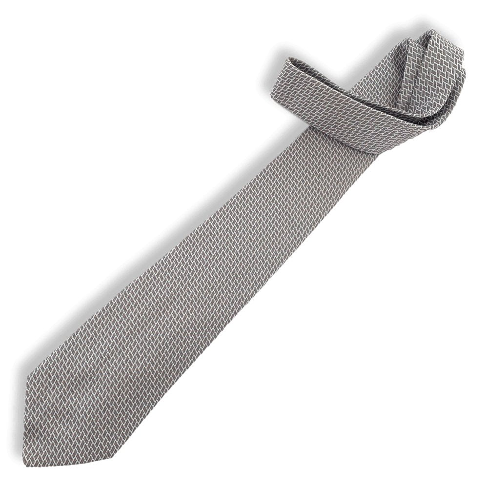 Hermes White Sky Orange 8746 H 100% Heavy Silk Tie 9CM, NWT in Pochette! - poupishop